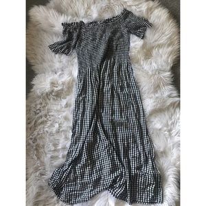 Kimchi Blue Picnic Gingham Midi Dress
